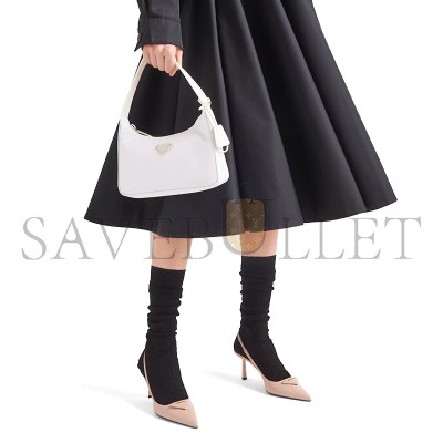 PRADA BRUSHED LEATHER SLINGBACK PUMPS 1I901M